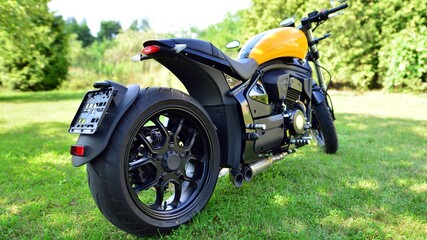 Fototapeta na wymiar Cruiser motorcycle