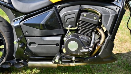 Fototapeta na wymiar Cruiser motorcycle
