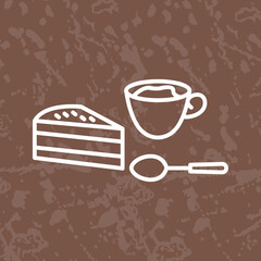 Coffee Served Vector Icon