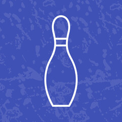 Unique Bowling Pin Vector Icon