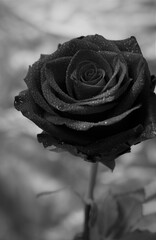 Róża makro.