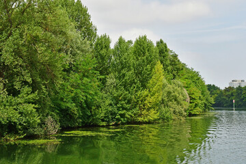 Chatou; France - july 26 2022 : picturesque city