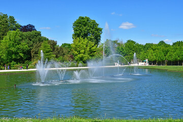 Versailles; France - june 19 2022 : Versailles castle Park