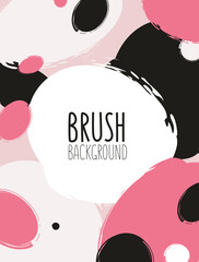 Modern grunge overlay design template. Hand drawn set of abstract frames. A mess of brush strokes. Collection of retro vintage backgrounds.