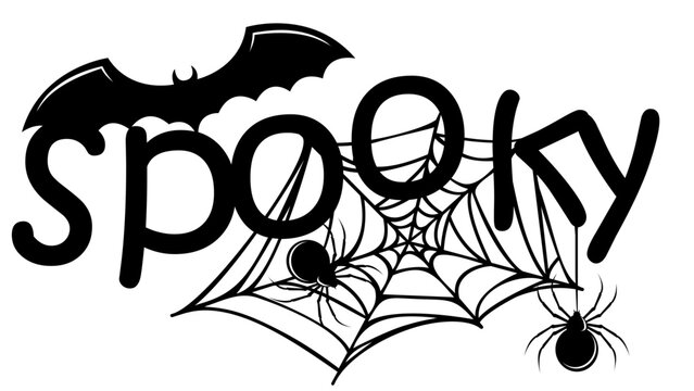 Spooky halloween svg, Halloween spider web svg file