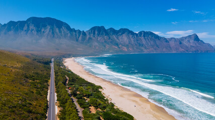 Kogelbay beach Western Cape South Africa, Kogelbay Rugged Coast Line with spectacular mountains....