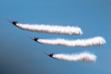 Skytypers performing in an airshow