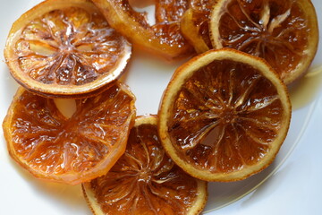 Candied orange and Lemon slice.