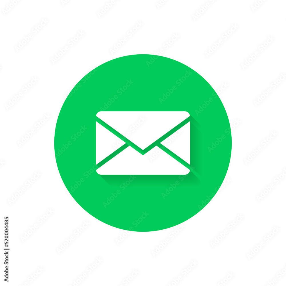 Poster message, sms button icon vector for web or mobile app