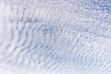 Fototapeta na wymiar Beautiful clouds on a background of blue sky