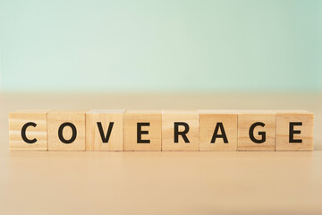 カバレッジのイメージ｜「COVERAGE」と書かれたブロック
