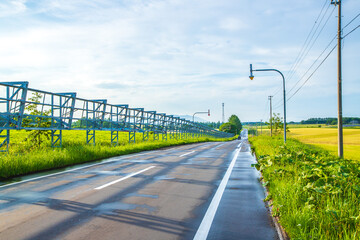 北海道　斜里町の風景
