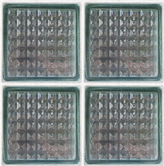 seamless texture of glass industrial blocks from the factory