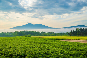 北海道　斜里町の風景
