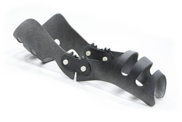 Orthopedic plastic prosthesis printed on powder 3D printer for cubit hand. Orthopedic hand...