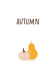 Autumn. Autumn Postcard . Perfect for banner, greeting card, poster. Vector illustration.