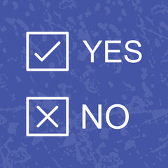 Naklejka premium Yes No Option Icon
