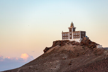 Sunset in Cape Three Forks on the Mediterranean coast of northeastern Morocco