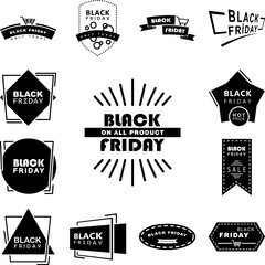 Obraz premium Black Friday poster stiker icon in a collection with other items