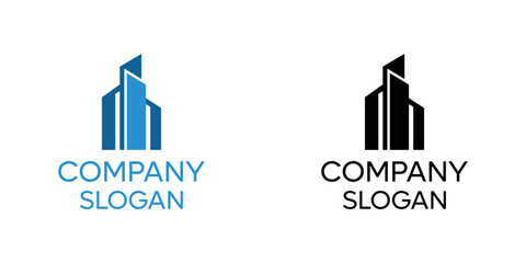 Obraz premium Real Estate vector logo design template. House abstract concept icon.