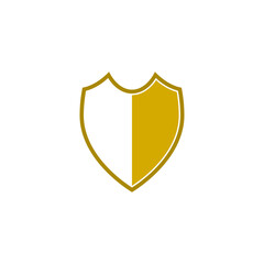 Security shield icon. Protection symbol. Safety system. Guard symbol isolated on white background