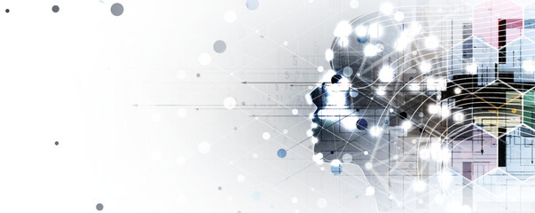 Conceptual technology illustration of artificial intelligence