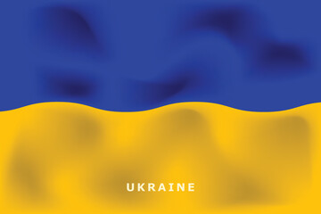 National flag of Ukraine. Realistic pictures flag