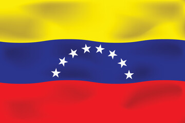National flag of Venezuela. Realistic pictures flag