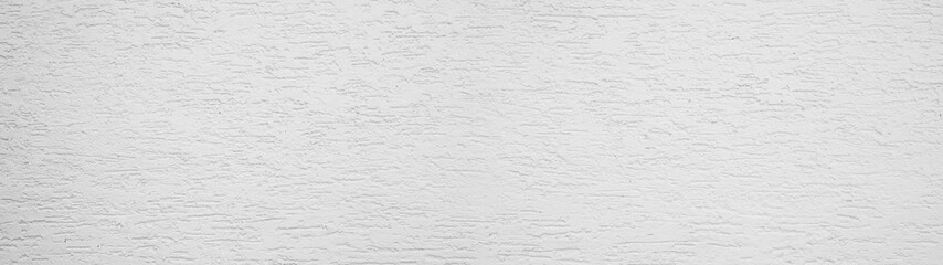 White rough plaster facade texture background banner panorama.