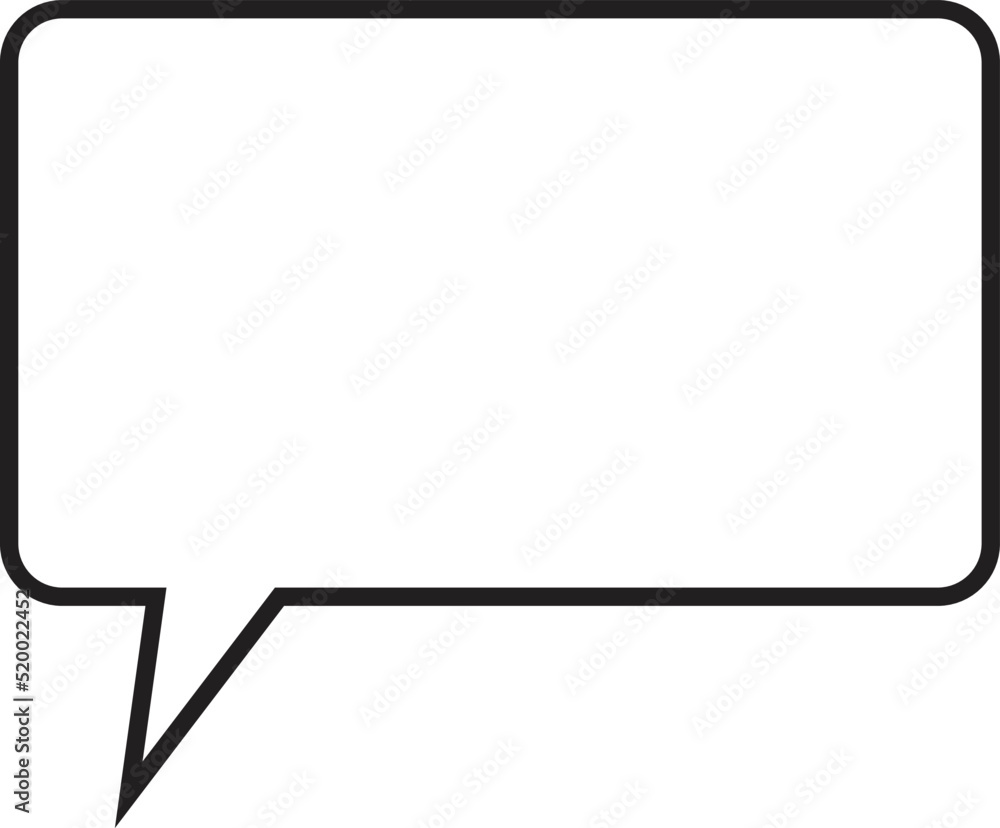 Poster chat message in speech bubble icon vector isolated on white background.