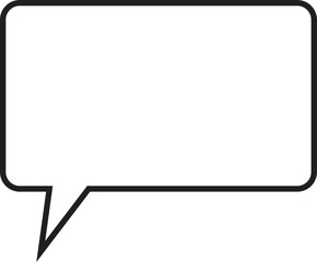 Chat message in speech bubble icon vector  isolated on white background.