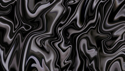 Black silver luxury abstract liquid metal as high quality texture for decoration