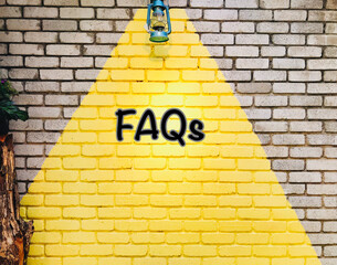 frequently asked question  on brick wall