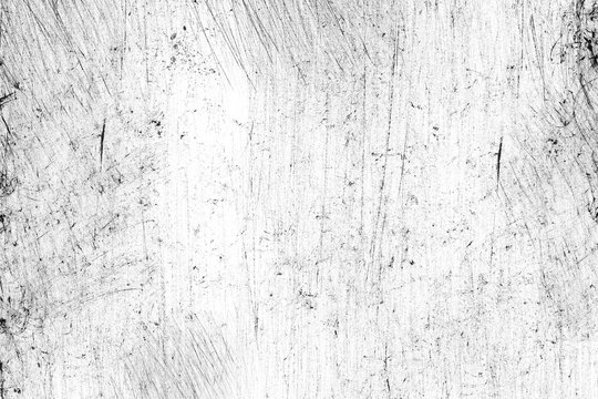Background, texture of scratches and strokes in black and white colors