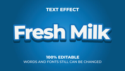 3D Blue Bold editable Text Effect 