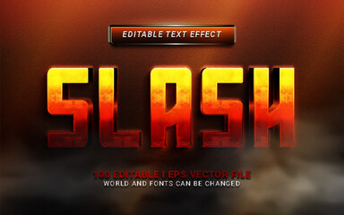 slash text effect