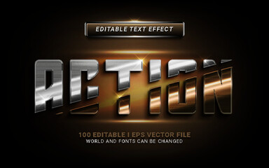 action 3d text effect