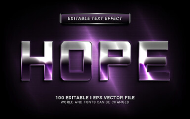 hope text effect