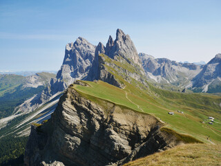 Fototapeta na wymiar Seceda in Südtirol Dolomiten