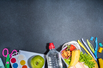 Healthy school lunch box