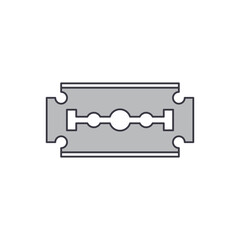 Razor icon in color, isolated on white background 