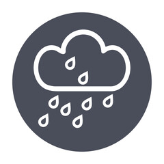 Autumn, cloud, rain, weather icon
