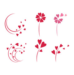 Fototapeta na wymiar Love logo vector illustration