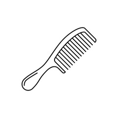 Classic comb icon in line style icon, isolated on white background