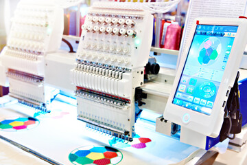Embroidery industrial machine