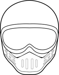 Full Face Helmet Tipe 1