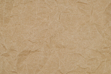 Recycle brown paper crumpled texture, Old paper surface for background.               