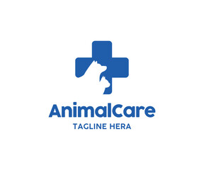 Animal care logo. Pet care logo. Veterinary clinic logo design