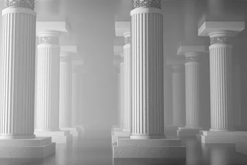 Deurstickers ギリシャ風の柱のある建築　背景素材 ©  marine kitagawa