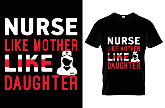 Nurse t-shirt design vector and typography templet
